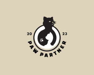 Cat Mother Kitten logo design