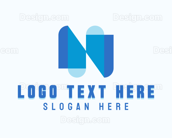 Professional Brand Letter N Logo