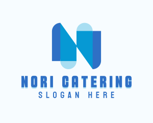 Professional Brand Letter N logo design