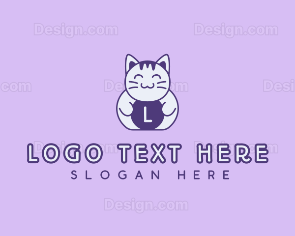 Pet Kitty Cat Logo