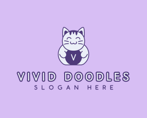 Pet Kitty Cat logo design