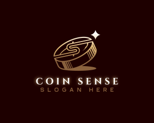 Elegant Dollar Coin logo design