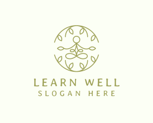 Leaf Yoga Wellness logo design