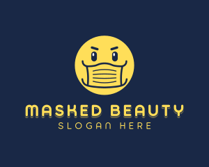 Face Mask Emoticon logo design