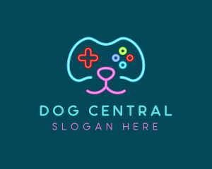 Gaming Dog Face logo design