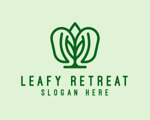 Natural Leaf Crest logo design