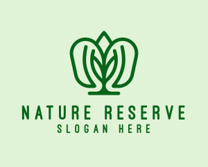 Natural Leaf Crest logo design