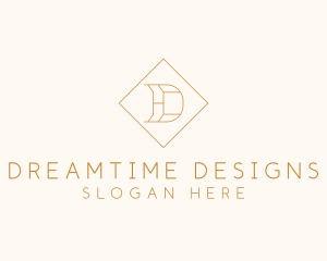 Luxury Diamond Letter D logo design