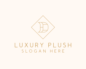 Luxury Diamond Letter D logo design