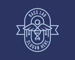 Medical Caduceus Genetics  logo design