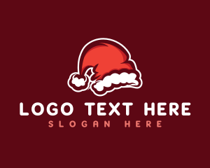 Christmas Santa Hat logo