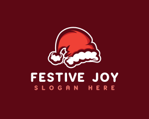 Christmas Santa Hat logo