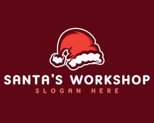 Christmas Santa Hat logo design