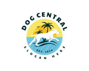 Beach Dog Resort logo design