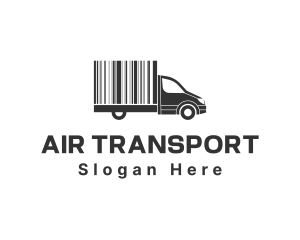 Delivery Truck Barcode logo design