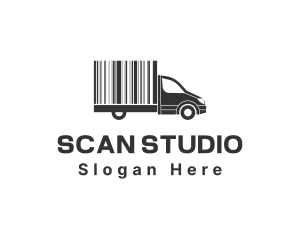 Delivery Truck Barcode logo