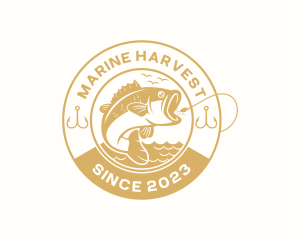 Marine Fishing Bait  logo design