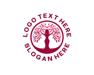 Feminine Woman Tree logo