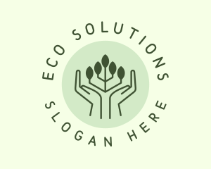 Ecology Leaf Hand logo