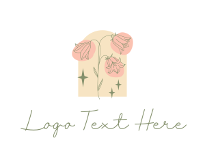 Dainty Sparkly Flower logo