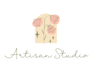 Dainty Sparkly Flower logo design