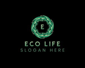 Eco Leaf Plant logo design