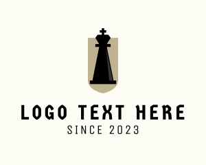 Chess Piece King  logo design