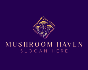 Mystical Mushroom Fungus logo design