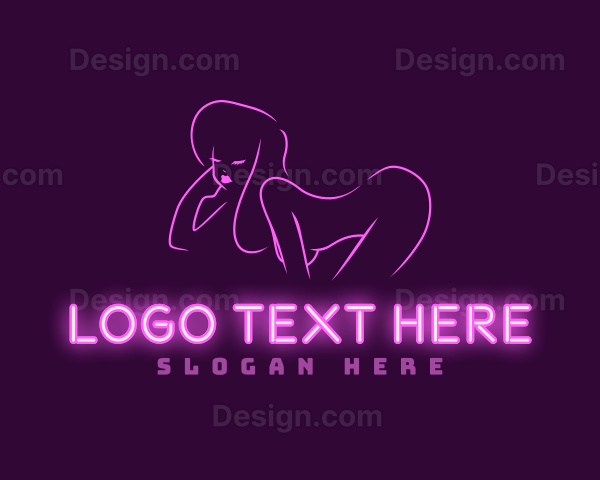 Alluring Naked Female Logo