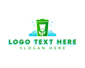 Broom Garbage Bin logo