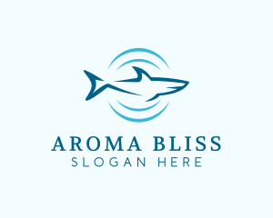 Shark Hunting Sonar logo design