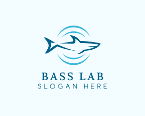 Shark Hunting Sonar logo design