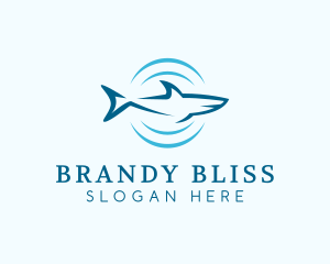 Shark Hunting Sonar logo design