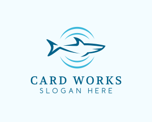 Shark Hunting Sonar logo design