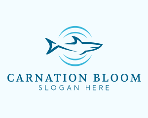 Shark Hunting Sonar logo design