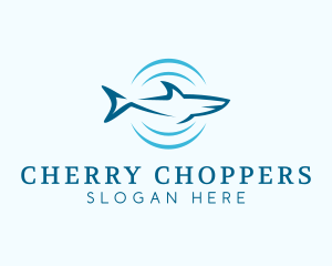 Shark Hunting Sonar logo design