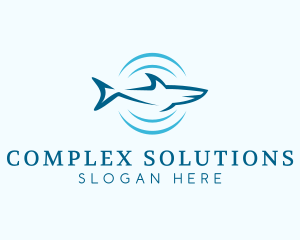 Shark Hunting Sonar logo design