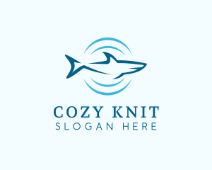 Shark Hunting Sonar logo design