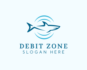 Shark Hunting Sonar logo design