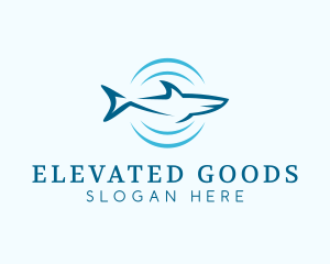 Shark Hunting Sonar logo design