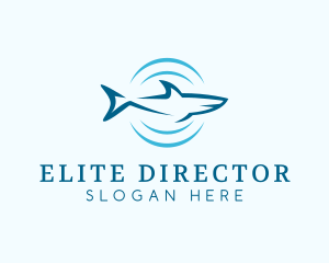 Shark Hunting Sonar logo design