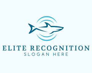 Shark Hunting Sonar logo design