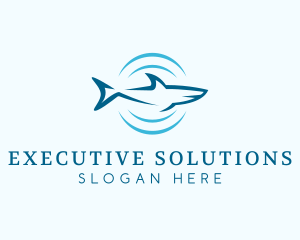 Shark Hunting Sonar logo design