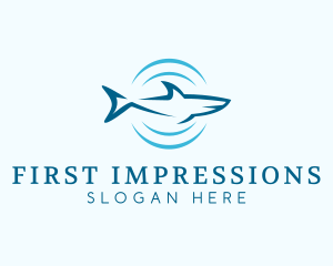 Shark Hunting Sonar logo design