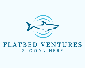 Shark Hunting Sonar logo design