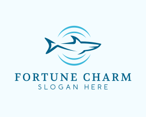 Shark Hunting Sonar logo design