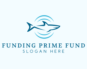 Shark Hunting Sonar logo design