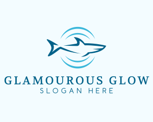 Shark Hunting Sonar logo design