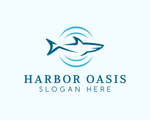 Shark Hunting Sonar logo design