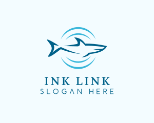 Shark Hunting Sonar logo design